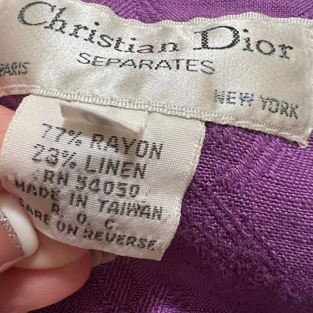 DIOR Vintage Purple Blazer